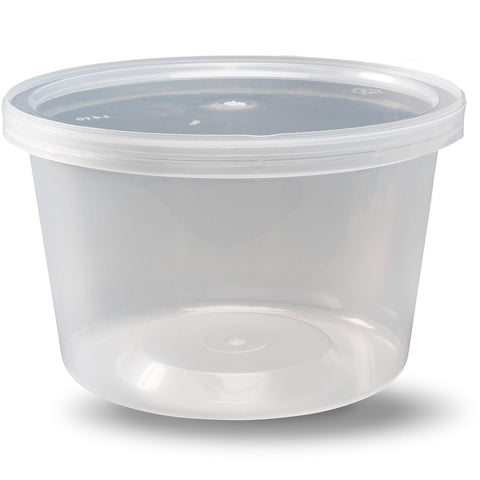 Conjunto DuraHome Deli transparente de 16 onzas para ver ingredientes fácilmente