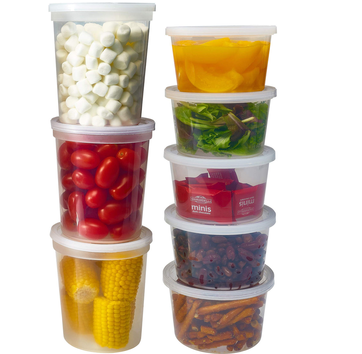 DuraHome Deli: contenedor transparente con tapa hermética para conservar alimentos frescos.
