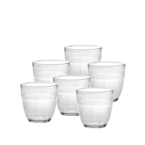 Vaso Duralex transparente, conjunto de 6, ideal para bebidas frías.