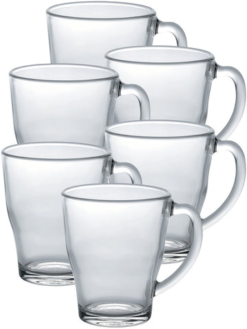 Taza Duralex Cosy, vista lateral, vidrio templado, apta para lavavajillas y microondas