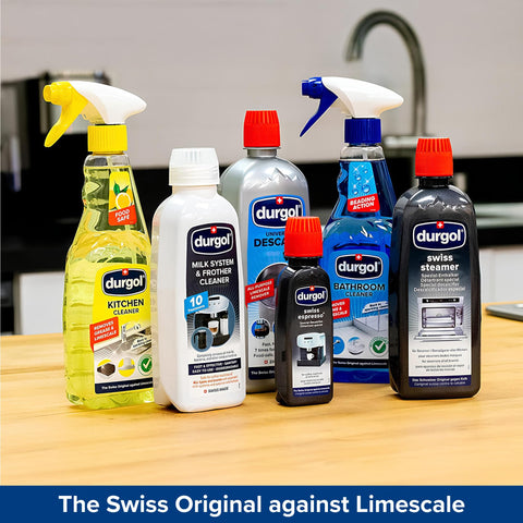 Durgol Swiss Espresso facilita dos sesiones de limpieza en casa.