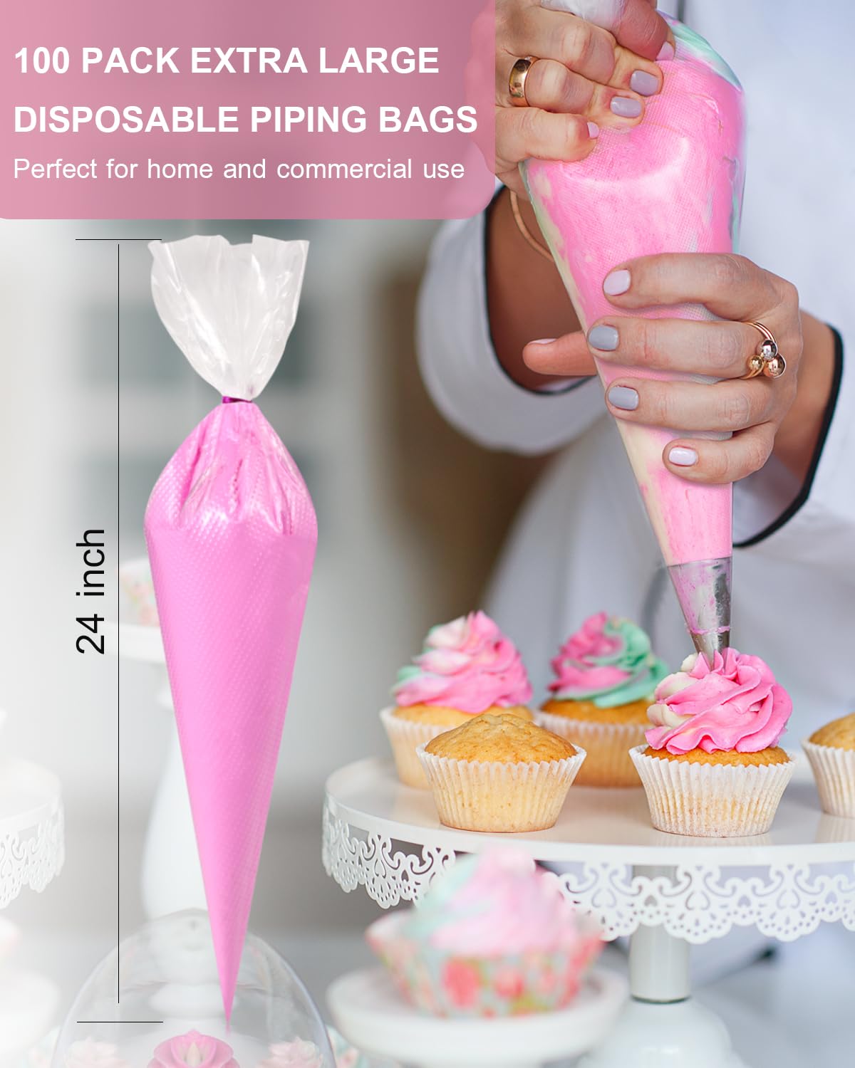 Duskeep bolsa piping HDPE resistente evita fugas y goteos.