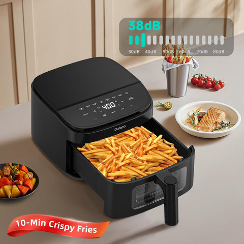 Cesta y bandeja aptas para lavavajillas de la Dutepa Air Fryer