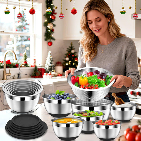 Set DUTZUN para cocinar y servir, apilable y transportable.