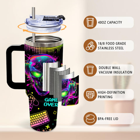 DUUV Taza 40 onzas, portátil y fácil de limpiar.