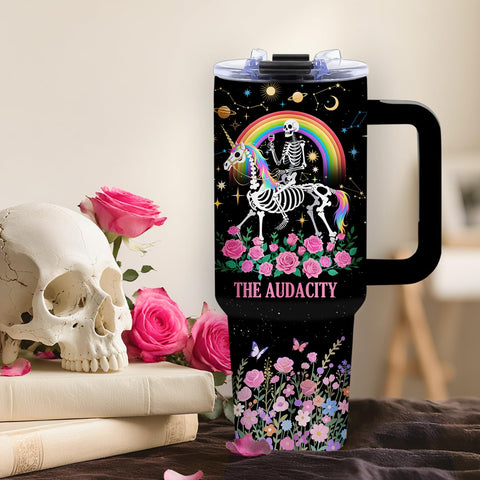 DUUV campo de rosas rosadas, vaso resistente para el día a día y regalos