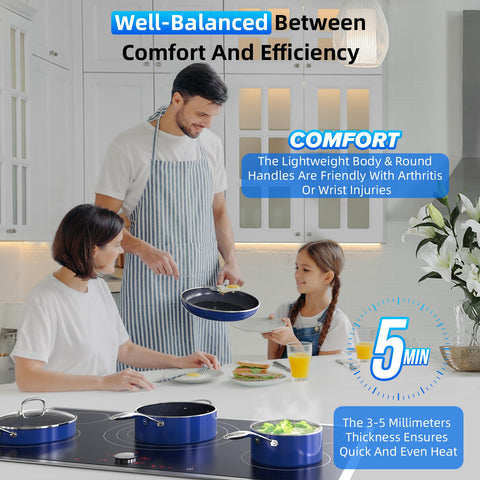 Sartén DUXANO Deluxe 8 pulgadas, ideal para saltear porciones pequeñas.