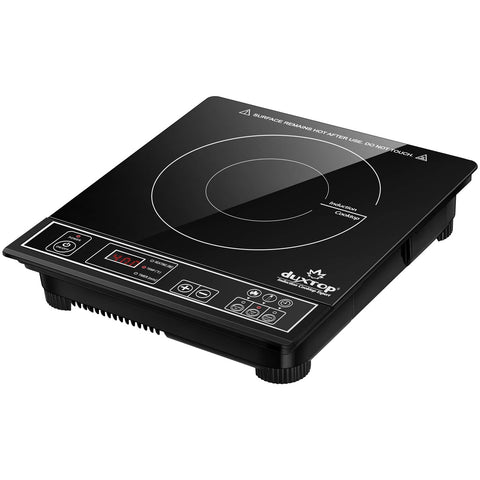 Duxtop 1800W: placa de inducción frontal para cocción rápida.