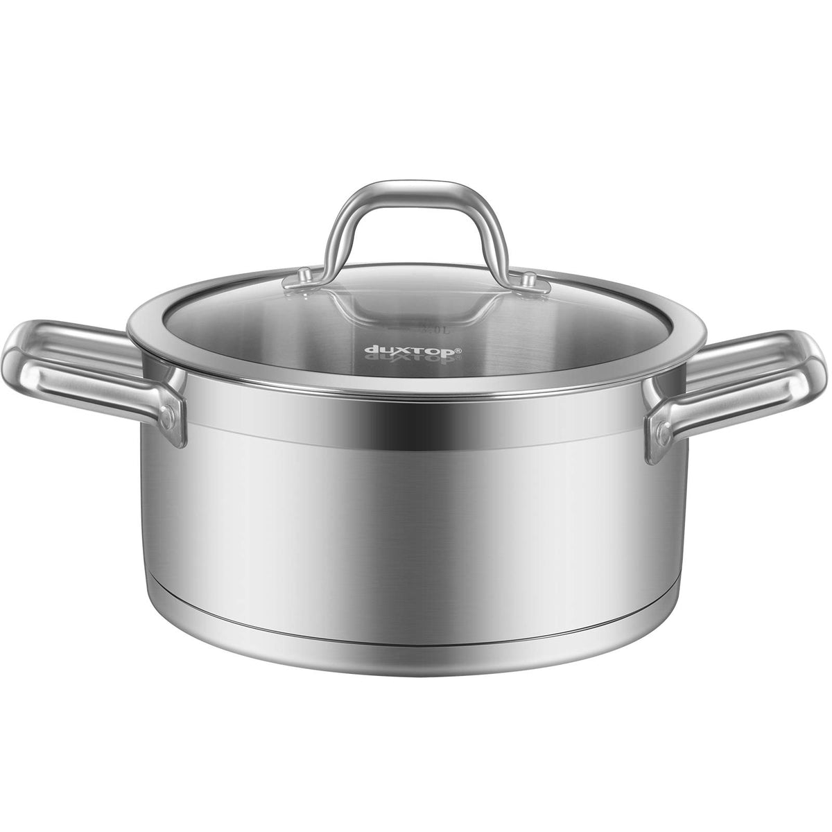 Duxtop olla de acero inoxidable 4.2 qt en inducción, calentamiento rápido y uniforme.