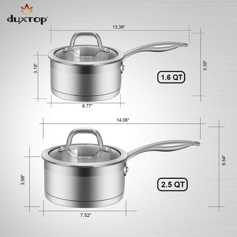Duxtop profesional base unida por impacto para calor uniforme