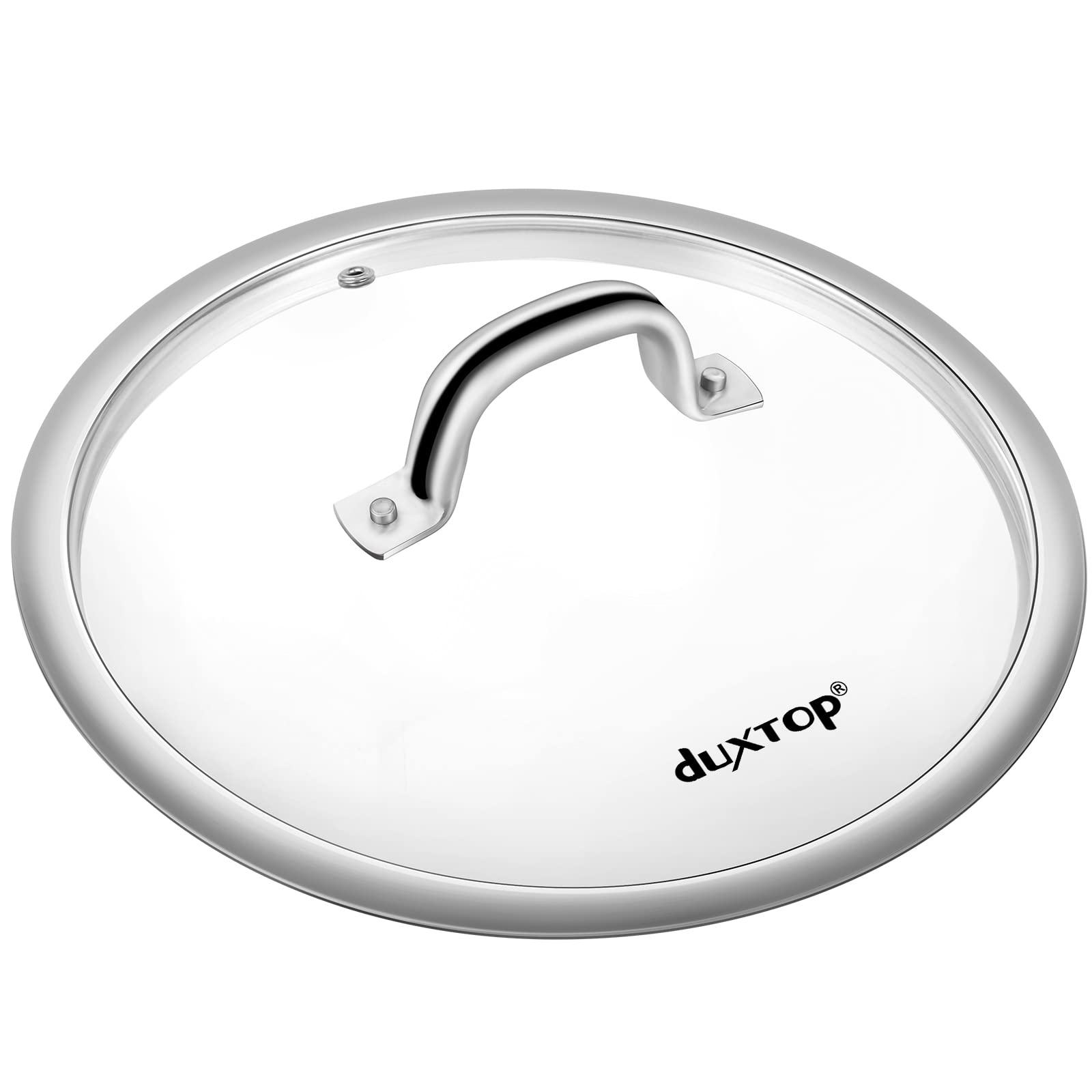 La tapa de vidrio Duxtop muestra el interior, ideal para vigilar guisos sin abrir.