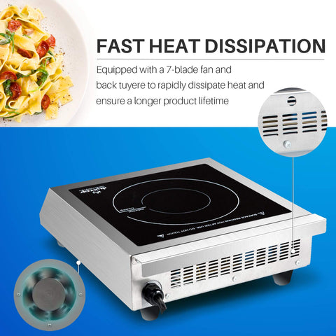 Duxtop requiere vajilla magnética de diámetro mínimo 5 pulgadas.