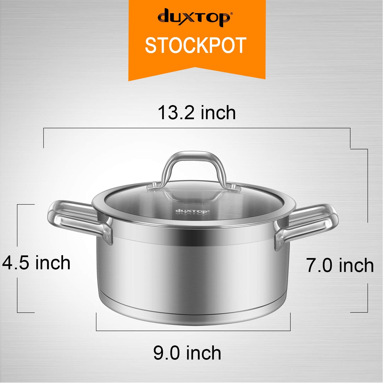 Duxtop vertido sin goteo para porciones limpias y controladas.