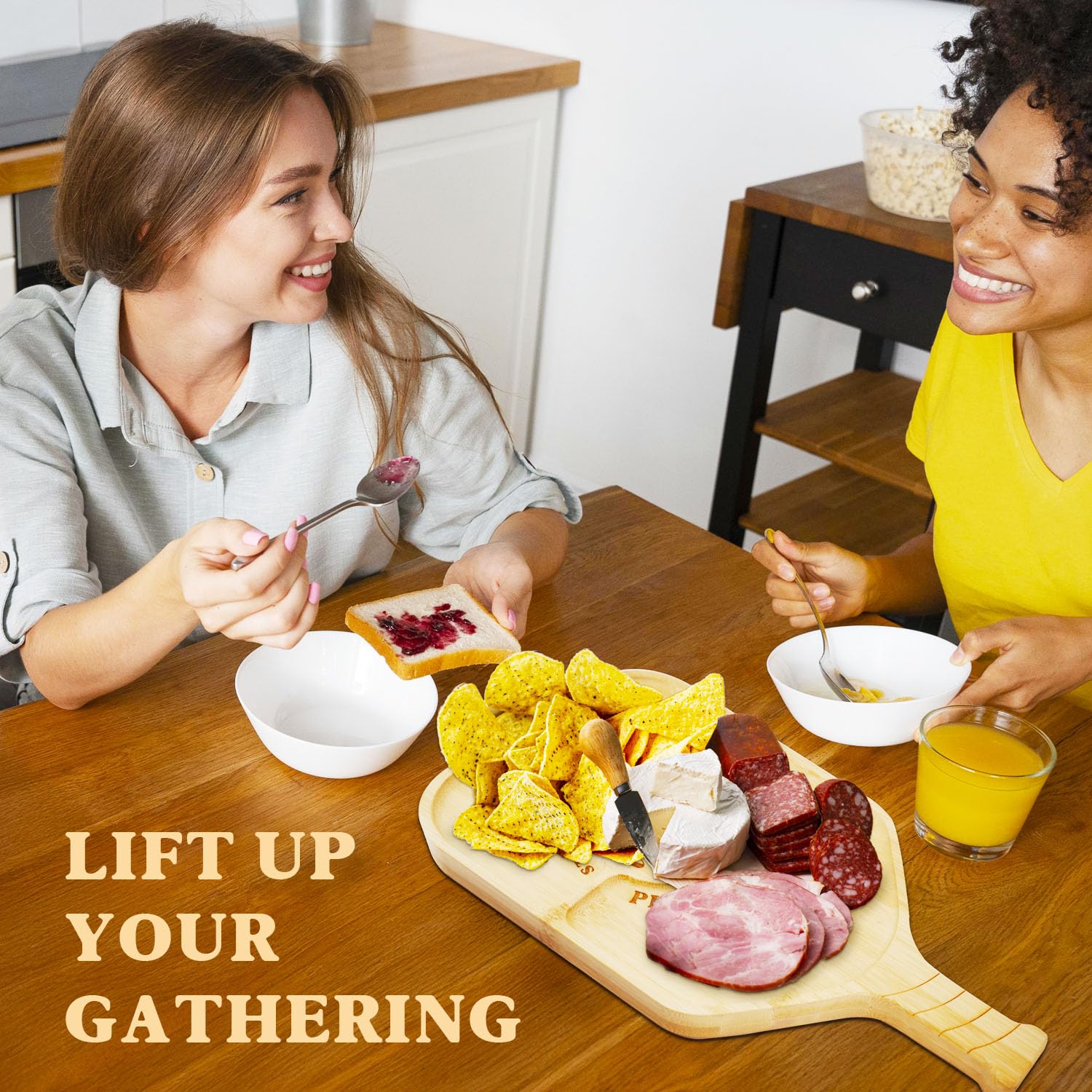 DWATAN tabla charcutería pickleball borde redondeado, seguridad al cortar.