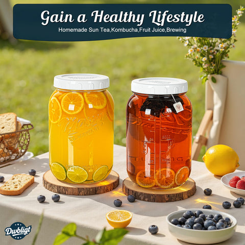 Bebidas como té al sol o kombucha con Dwbligt.