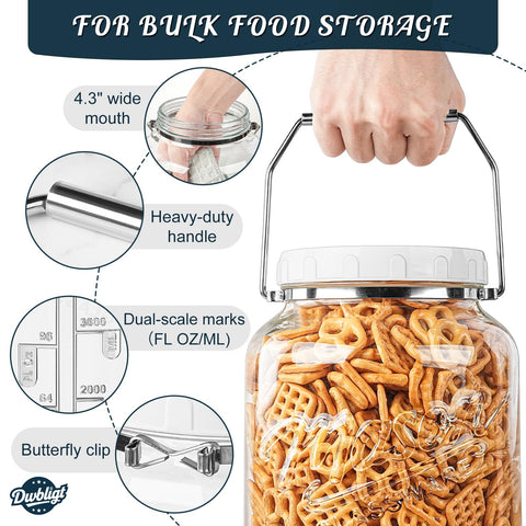 Dwbligt capacidad 5678 ml, 192 oz para lotes grandes