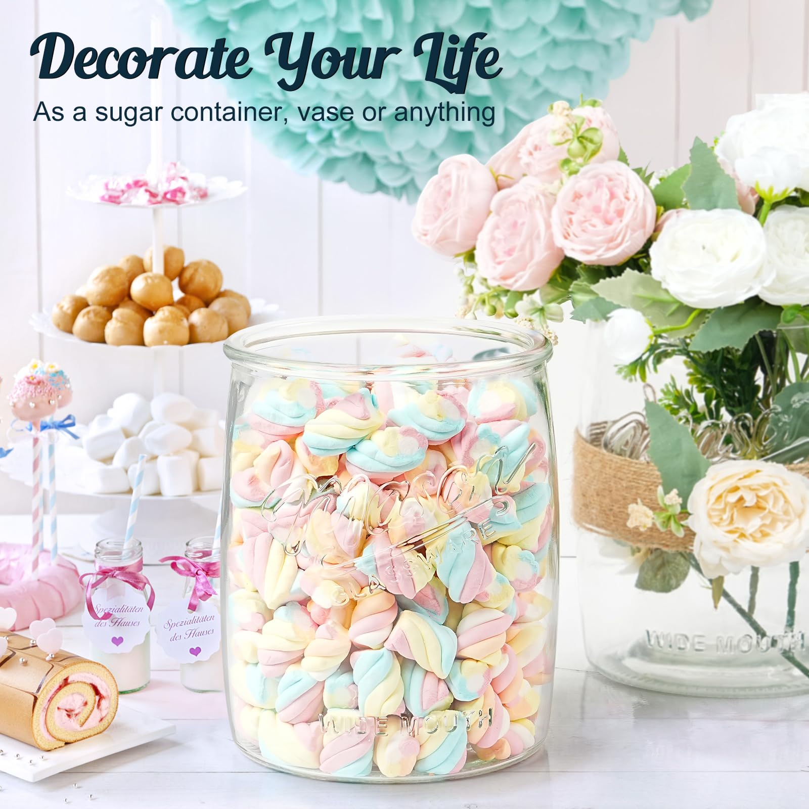 Dwbligt: frasco navideño para galletas, ideal como regalo decorativo.