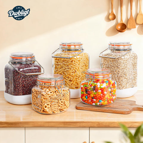 Jarra Dwbligt para galletas, almacenamiento visible y práctico.