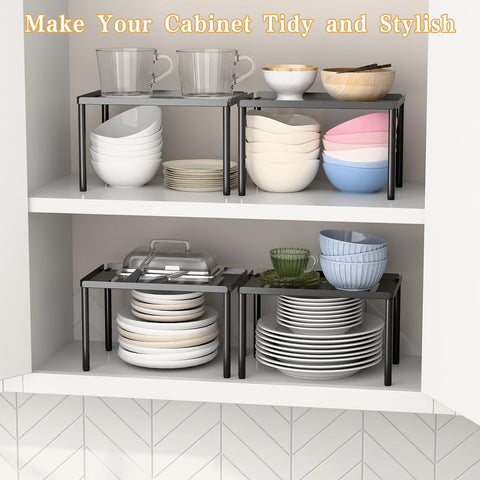 DwellDeal PEKER estante apilable para despensa, almacenamiento flexible.