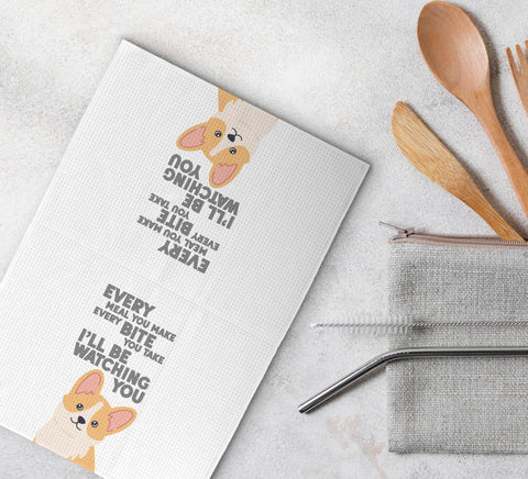 Toalla de baño Dwept con corgi, suave al tacto y secado eficiente.