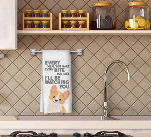 Toalla decorativa de corgi de Dwept para cocinas modernas con tacto suave.