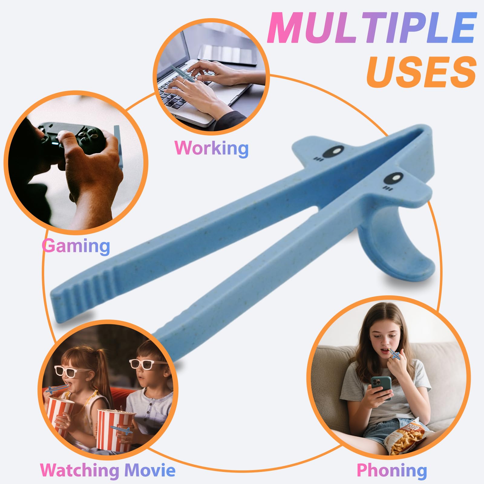 DWEHSHIELD: palillos con expresiones divertidas para snack rápido y limpio.