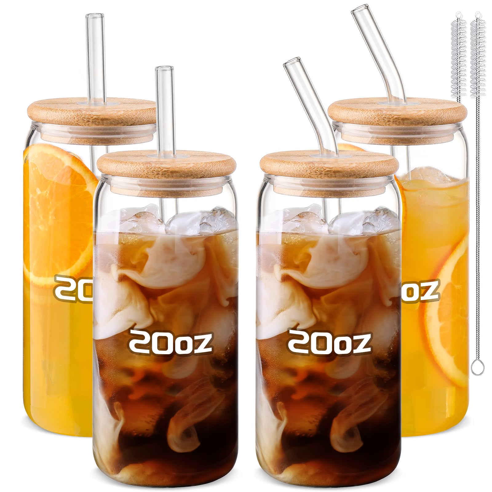 Vaso DWTS Danweitesi 20 oz con tapas y pajillas para café helado