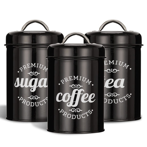 Dxlac jarras metálicas para almacenamiento de café y té manteniendo su aroma