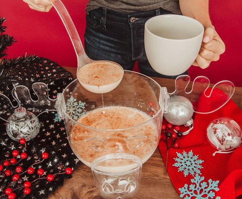 Marty Moose Punchbowl de Dycica decorando Navidad y reuniones festivas