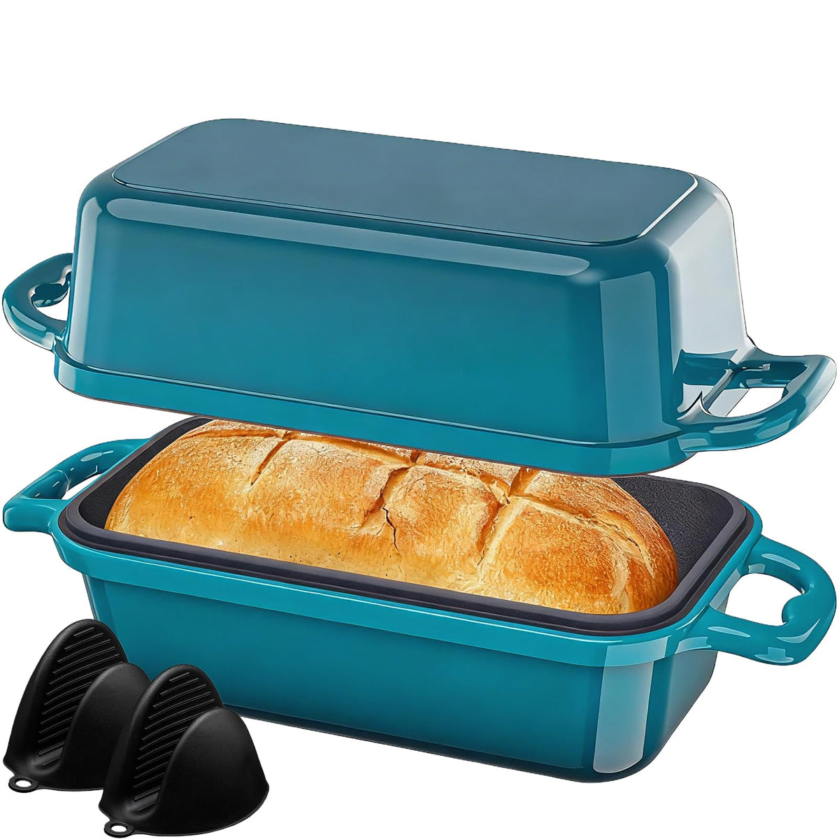 Horno esmaltado de hierro DYCYRQ para pan de masa madre con corteza crujiente