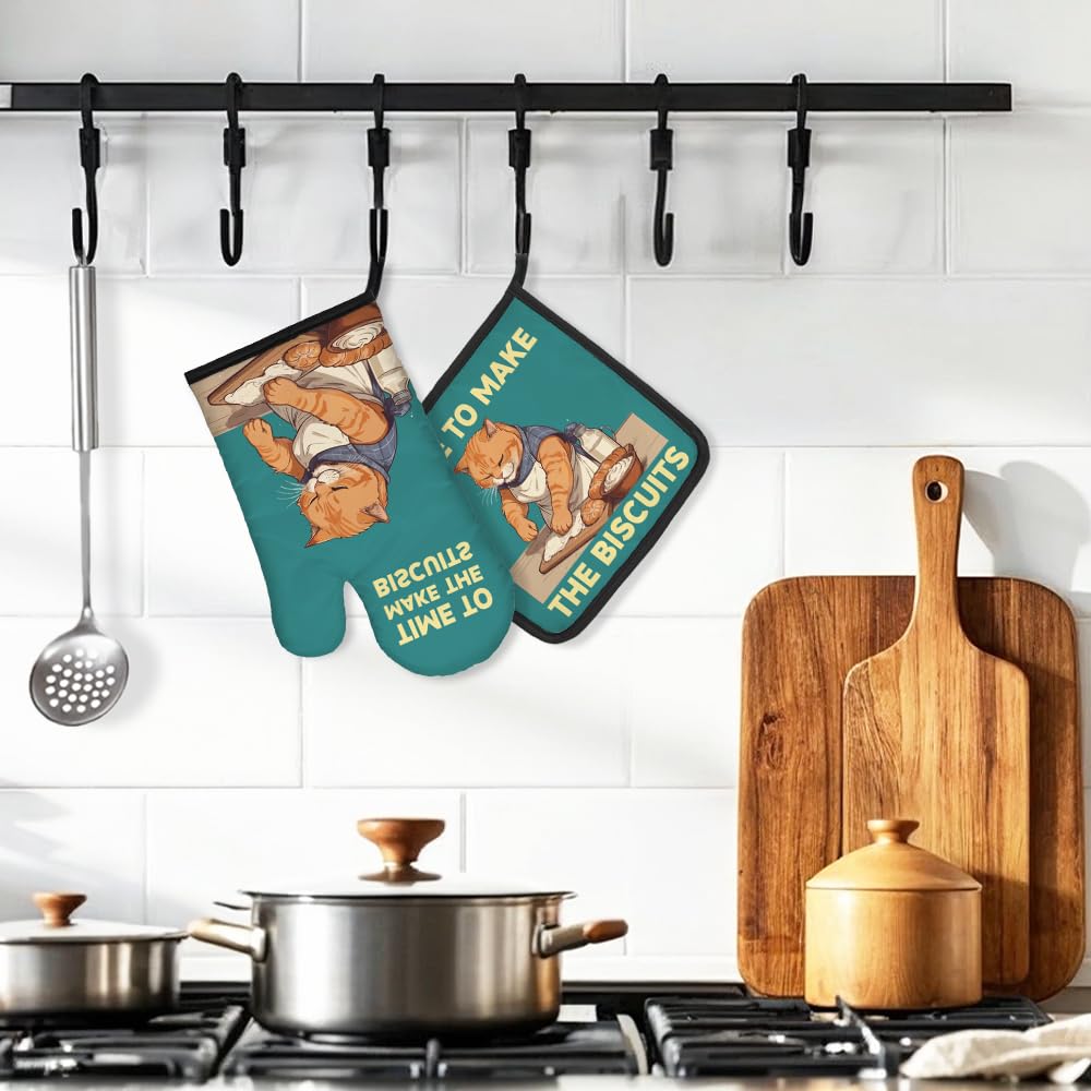 DYJYBMY Manoplas para horno ergonómicas, mayor comodidad durante la cocina.