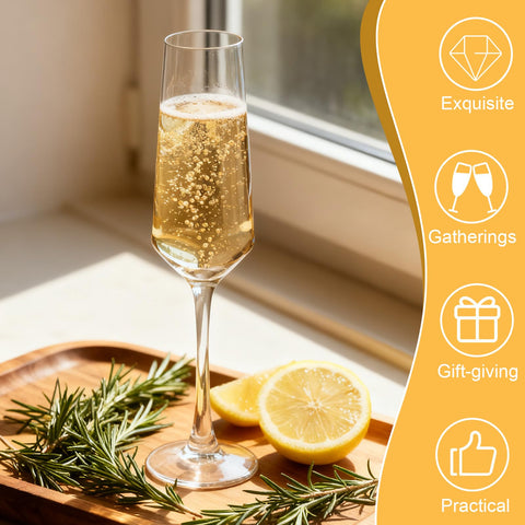 Copa Dylvan con tallo delicado, estilo elegante para cualquier mesa.