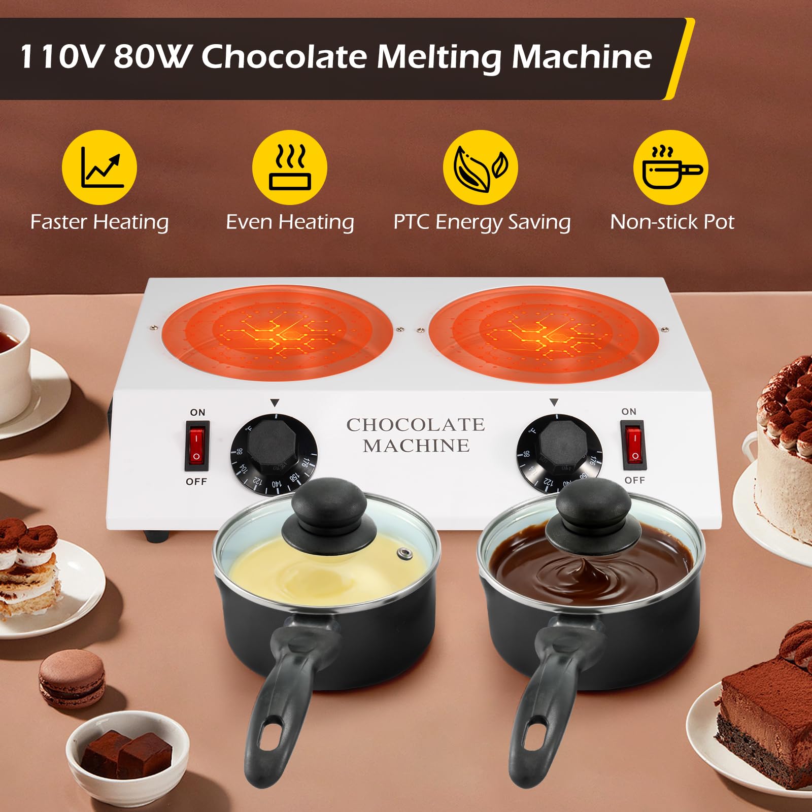 Dyna-Living modo eco PTC para ahorro de energía al derretir.