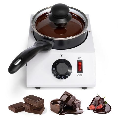 Dyna-Living olla para derretir chocolate rápidamente, ideal para postres caseros.