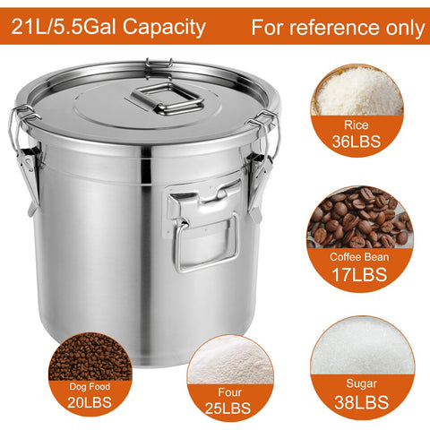 Dynami gran capacidad de 710 onzas para almacenar granos, café o snacks