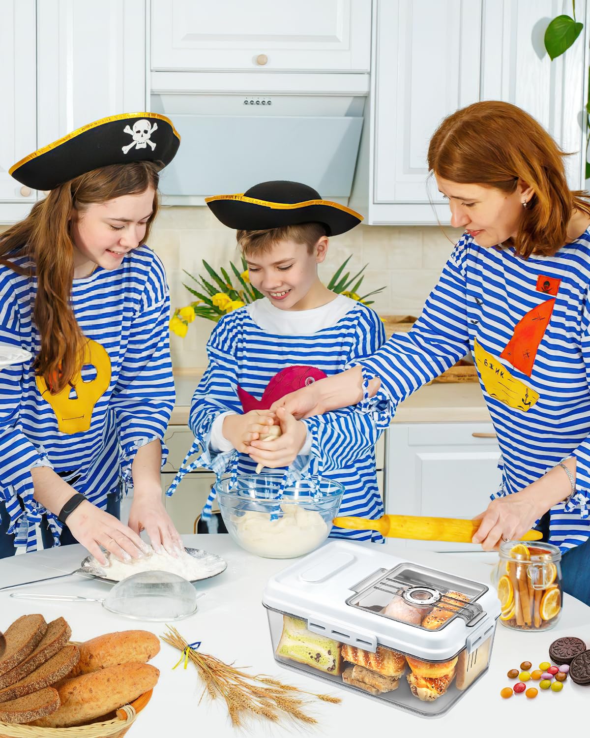 Dynta almacenamiento versátil en nevera para pan, verduras o frutas