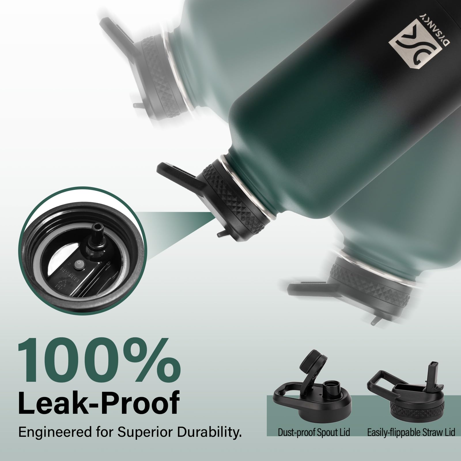 Accesorios de limpieza Dysanky para mantener la botella higiénica.