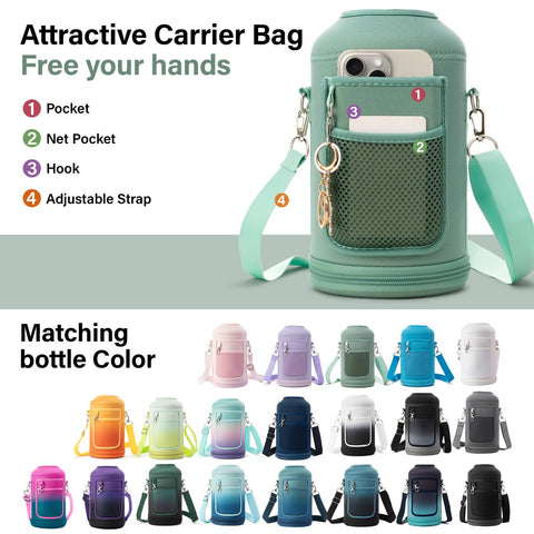 Accesorios de limpieza incluidos para mantener la botella impecable