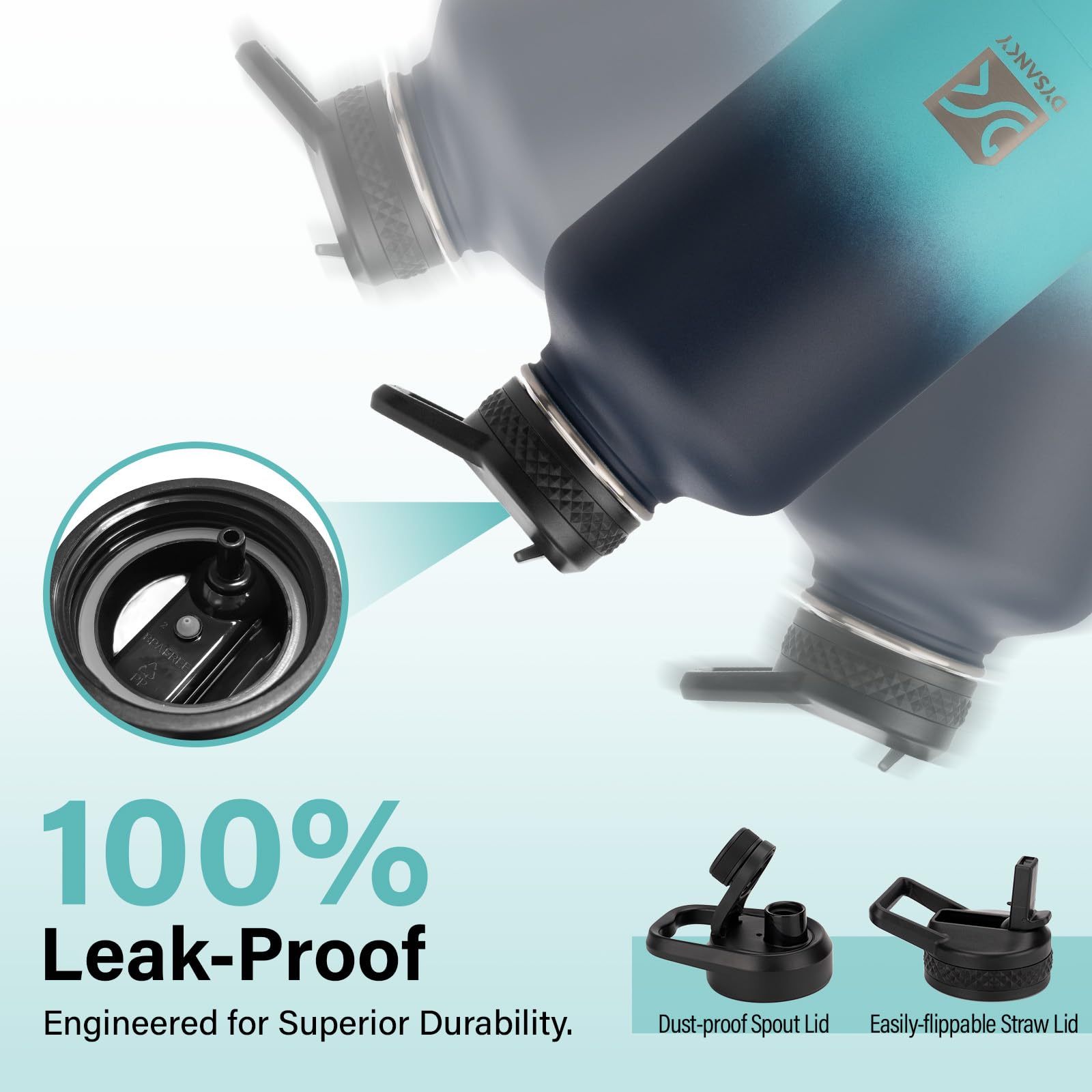 Accesorios de limpieza incluidos para la botella DYSANKY