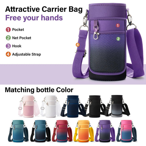 DYSANKY bolsa porta-botellas colorida para transporte cómodo