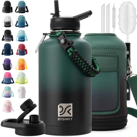 Botella Dysanky 64 onzas con aislamiento de triple capa para conservar frío o caliente.