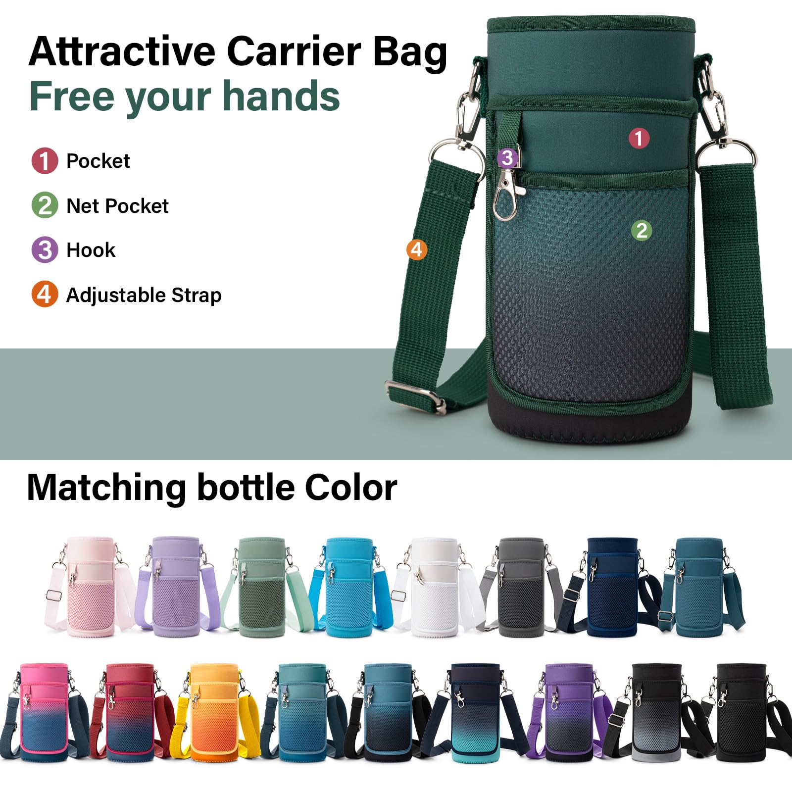 DYSANKY botella uso exterior durabilidad; resistente para actividades al aire libre.