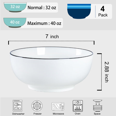 Dyware pho-tazon-grande-7-pulgadas: perfecto para servir pho o fideos abundantes.