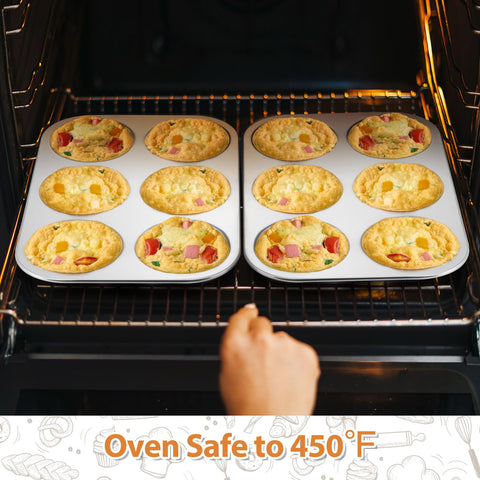 Bandeja apta para horno hasta 450 °F para horneados uniformes.