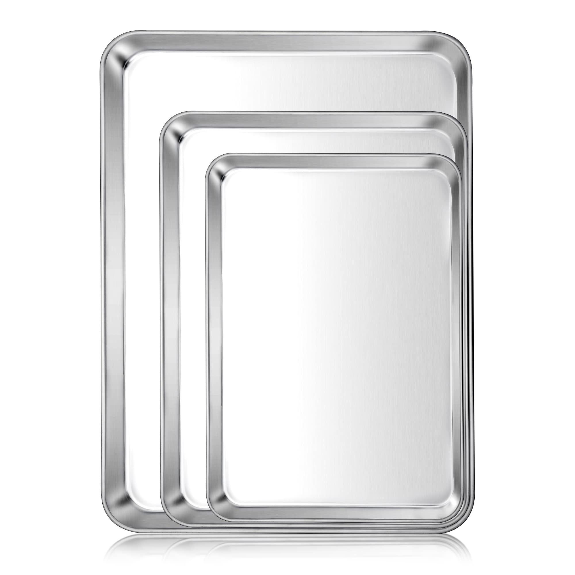 Bandeja E-far 16x12 con superficie lisa para hornear galletas de forma uniforme