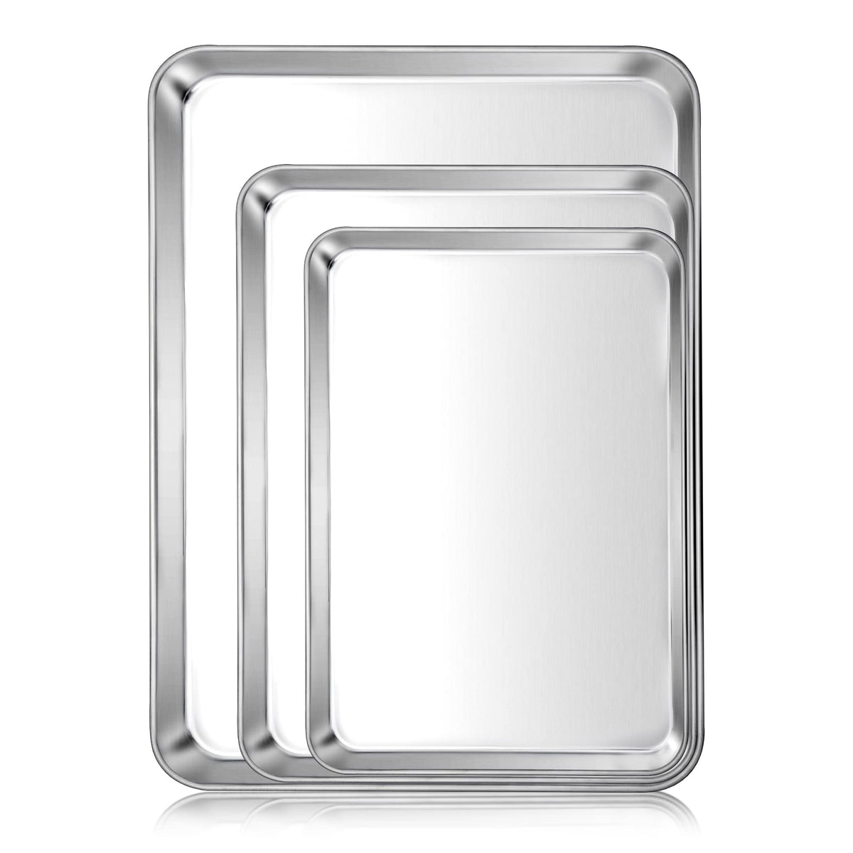 Bandeja E-far 16x12 con superficie lisa para hornear galletas de forma uniforme