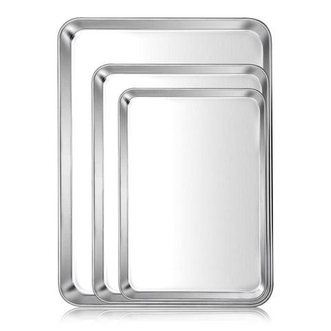 Bandeja E-far 16x12 con superficie lisa para hornear galletas de forma uniforme