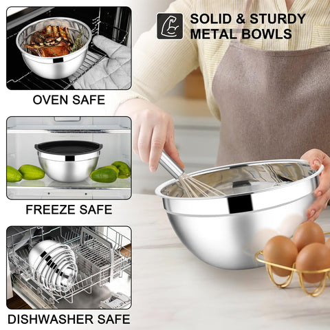 Conjunto E-far cuenco 1,5 qt con tapa para porciones