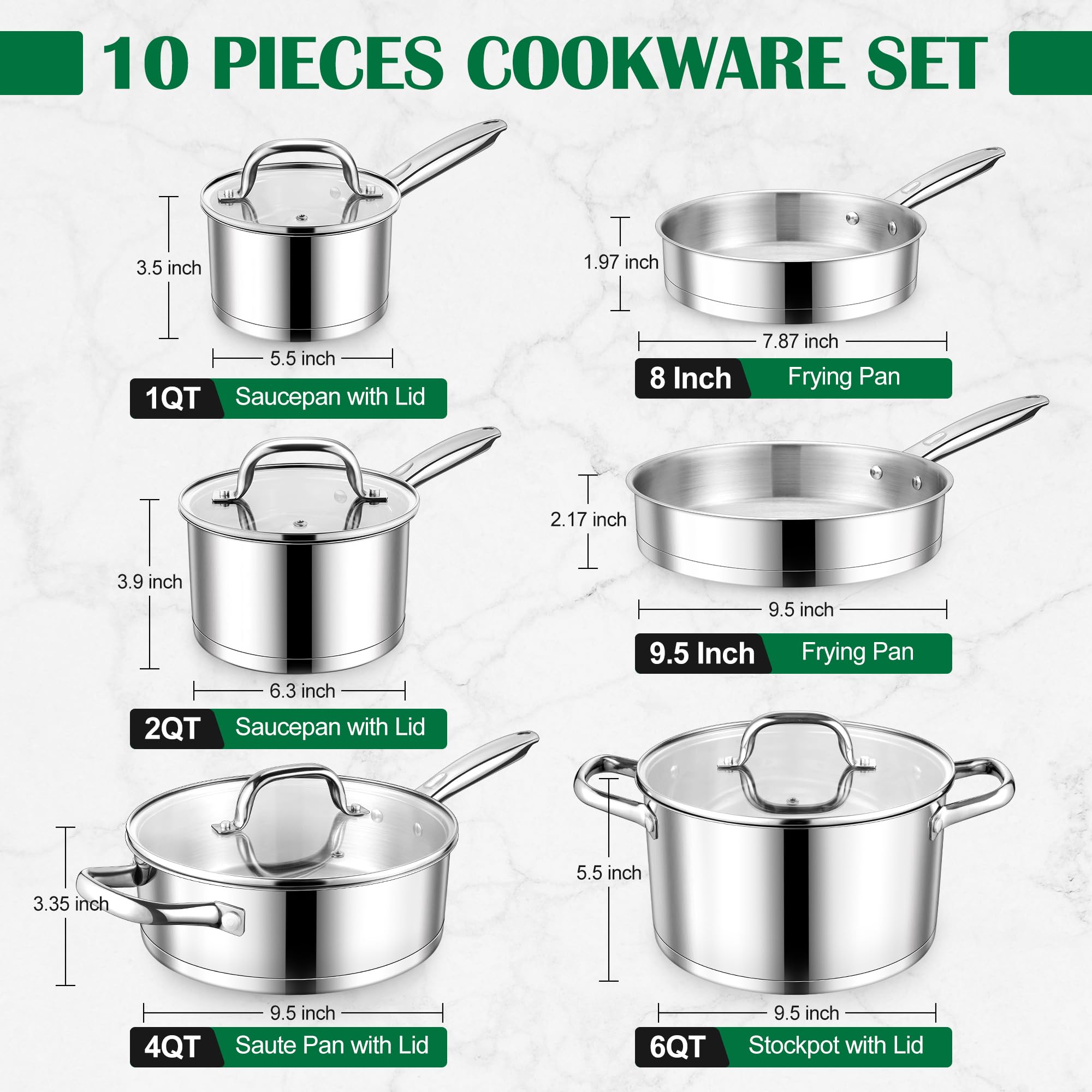 Cazo E-far 1 qt con tapa para salsas rápidas