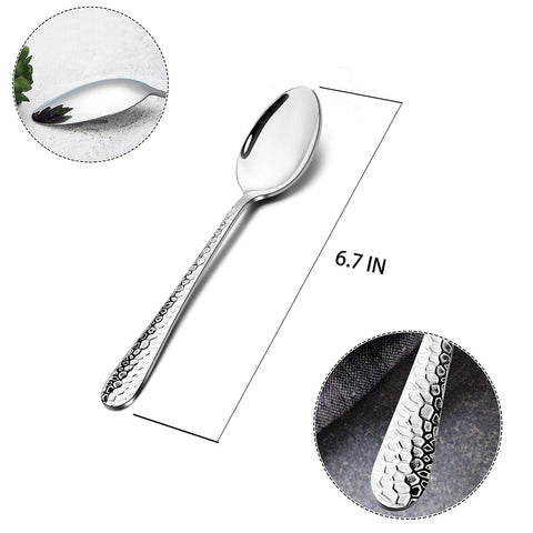 Cucharitas E-far con borde redondo, diseño cómodo para postre.